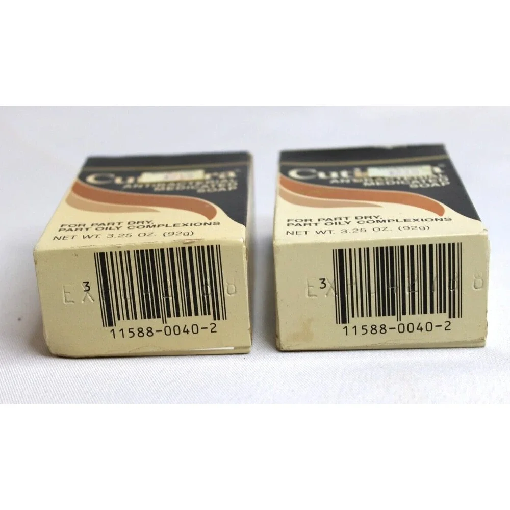 Vintage CUTICURA Antibacterial‎ Soap RARE 3.25 oz Sealed Set of 2 Set Prop